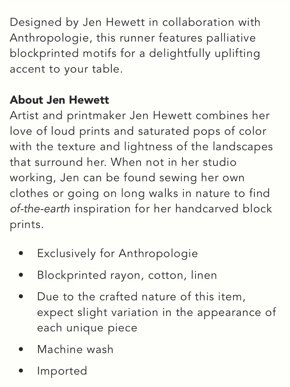 Anthropologie x Jen Hewett Limited Edition Kitchen Linen Set